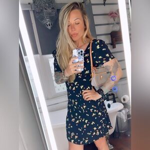 Laura Ashley Y2K vintage floral midi sundress prairie summer boho cottagecore